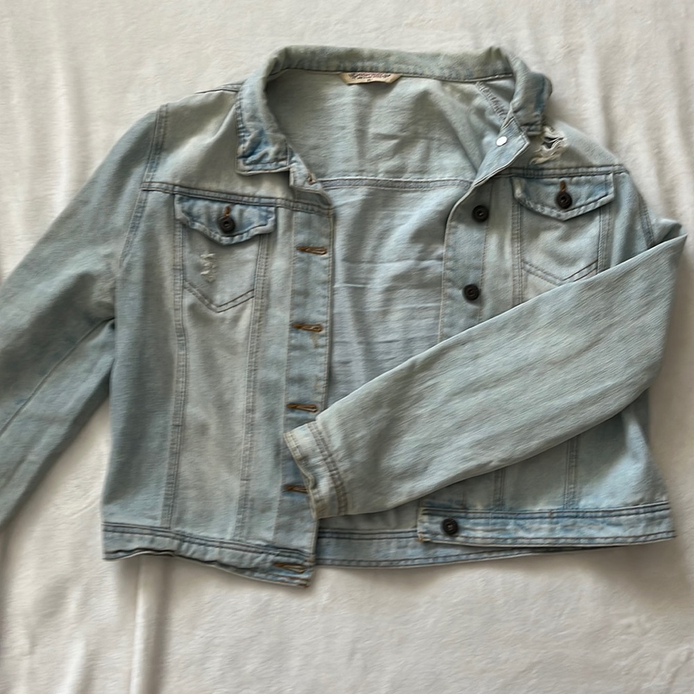 Distressed Blue Denim Jacket